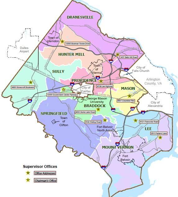 Fairfax County magisterial districts